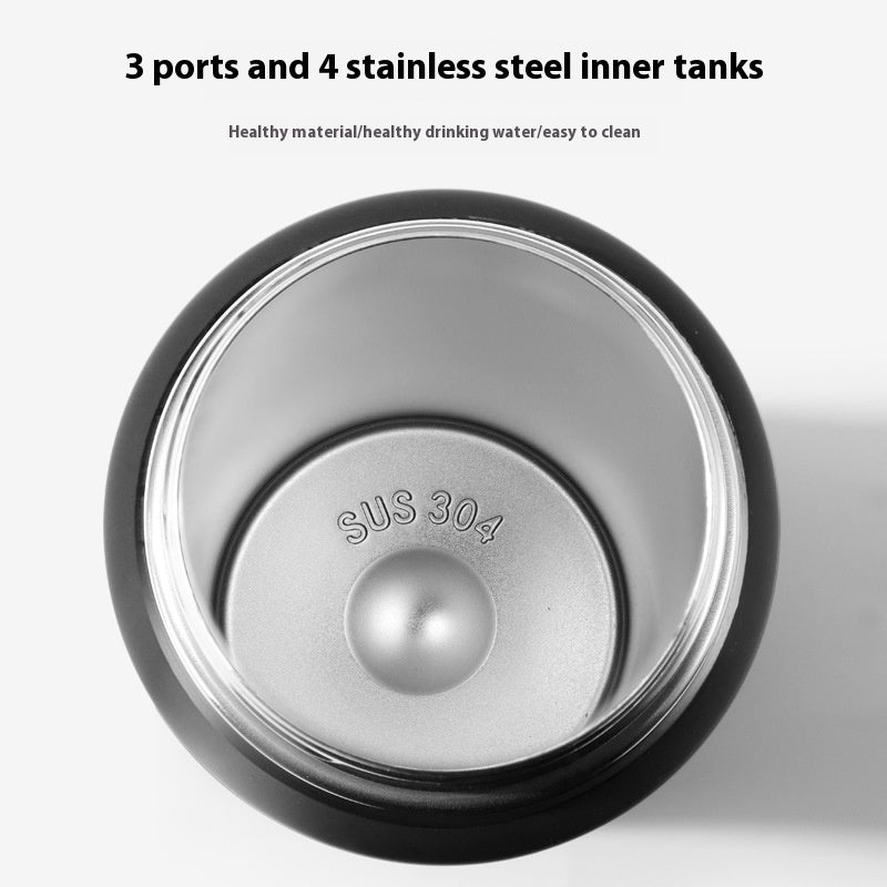 304 Double-Wall Stainless Steel Slim Waist Tumbler with Straw – Portable & Reusable