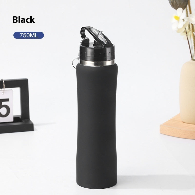 304 Double-Wall Stainless Steel Slim Waist Tumbler with Straw – Portable & Reusable