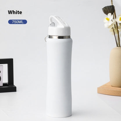 304 Double-Wall Stainless Steel Slim Waist Tumbler with Straw – Portable & Reusable