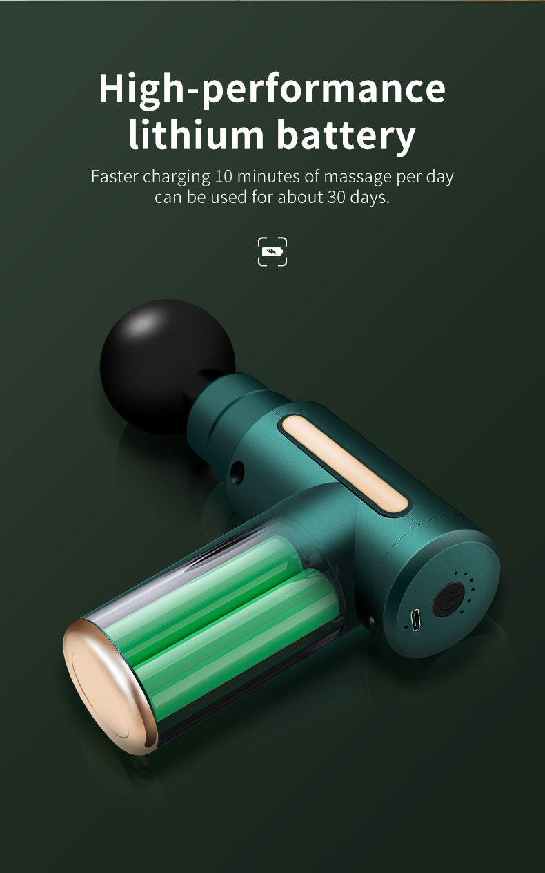 Portable Rechargeable Fascia Gun – Electric Muscle & Neck Massager for Fitness Recovery